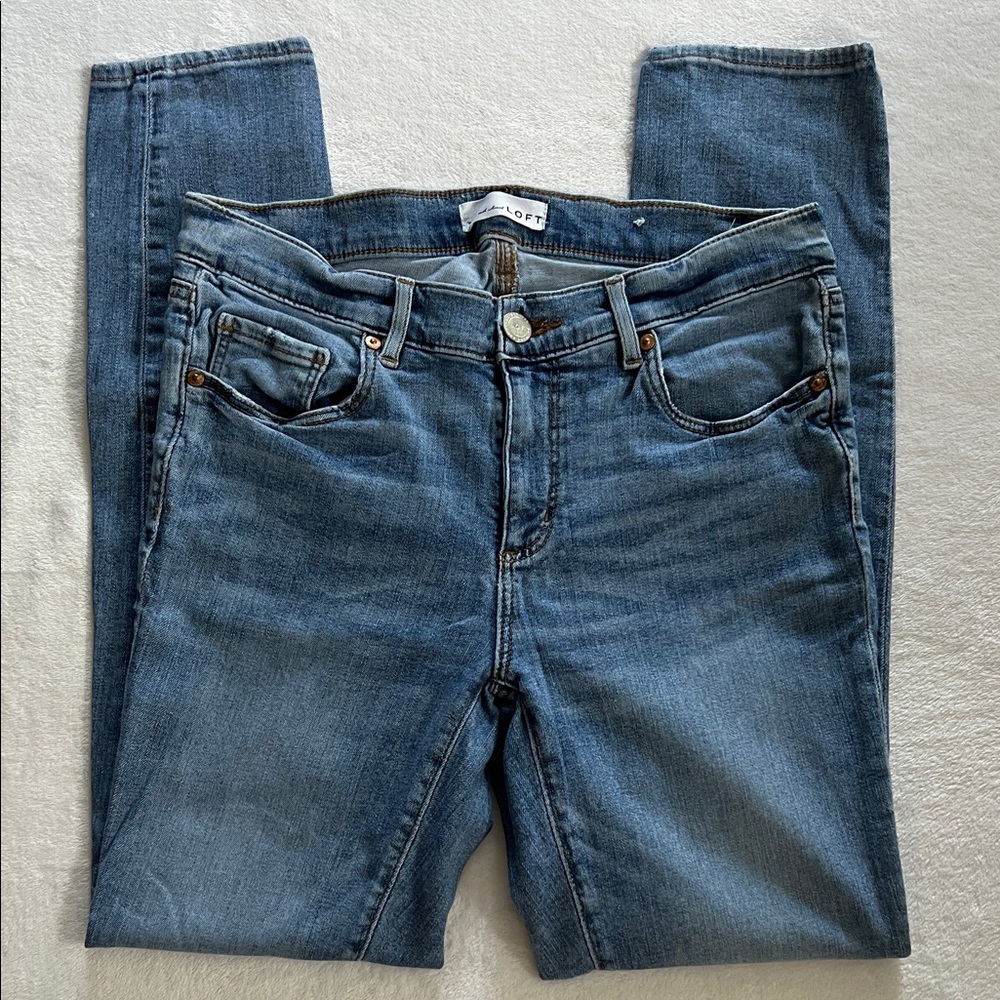 LOFT Modern Skinny Light Wash Jeans